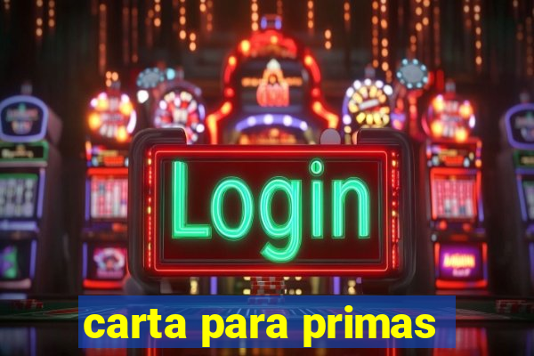 carta para primas
